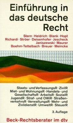 Einführung in das deutsche Recht - Blank, Hubert, Andreas Heldrich und Klaus Stern
