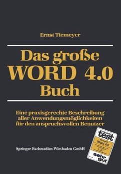 Das große WORD 4.0 Buch - Tiemeyer, Ernst