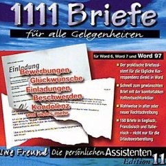 Tausendeinhundertelf Briefe für alle Gelegenheiten, 1 CD-ROM Tausendeinhundertelf Briefe für alle Gelegenheiten, 1 CD-ROM