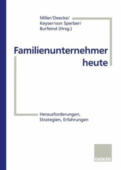 Familienunternehmer heute - Deecke, Jan;Keyser, Christian;Sperber, Oliver von