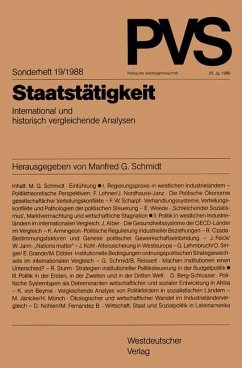 Staatstätigkeit - Schmidt, Manfred G.