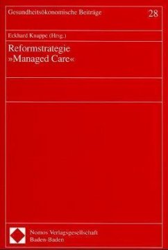 Cover Reformstrategie 'Managed Care'
