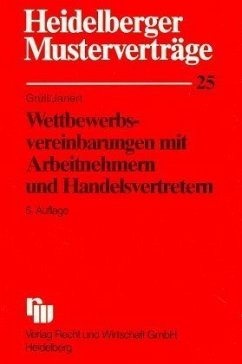 Cover Wettbewerbsvereinbarungen mit Arbeitnehmern und Handelsvertretern