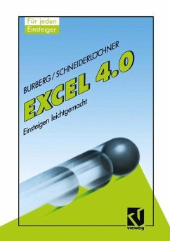 Excel 4.0 - Burberg, Jürgen; Schneiderlöchner, Peter