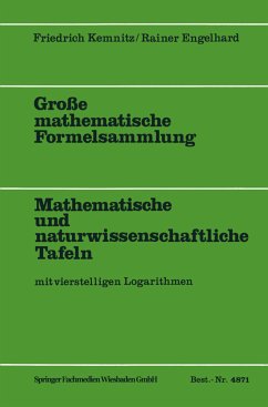 Große mathematische Formelsammlung - Kemnitz, Friedrich; Engelhard, Rainer