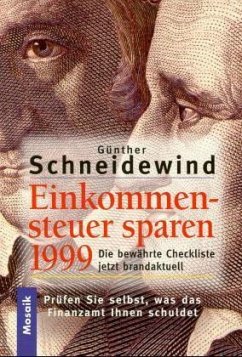 Einkommensteuer sparen 1999