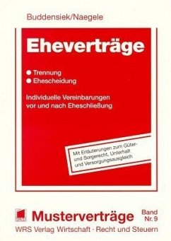 Eheverträge, Trennung, Ehescheidung