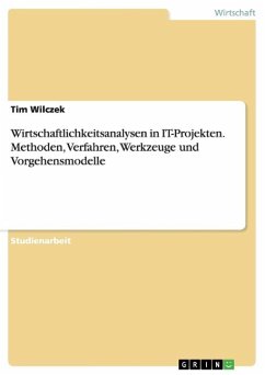 Wirtschaftlichkeitsanalysen in IT-Projekten. Methoden, Verfahren, Werkzeuge und Vorgehensmodelle - Wilczek, Tim