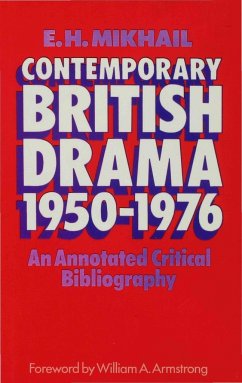 Contemporary British Drama 1950-1976 - Mikhail, E H