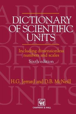 Dictionary of Scientific Units - Jerrard, H. G.