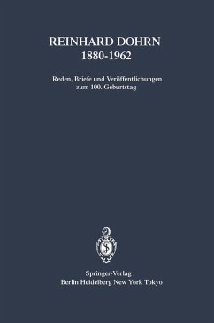 Cover Reinhard Dohrn 1880-1962