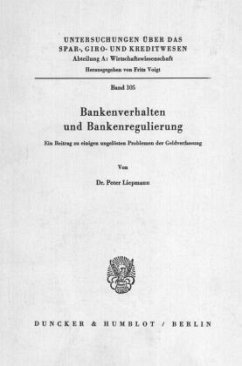 Cover Bankenverhalten und Bankenregulierung.