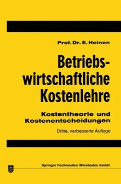 Einführung in die betriebswirtschaftliche Kostenlehre