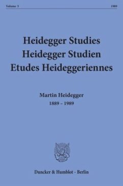 Martin Heidegger 1889 - 1989. Commemorative Issue. - Emad, Parvis / Herrmann, Friedrich-Wilhelm von / Maly, Kenneth / Fédier, François (Hgg.)