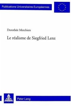 Cover Le réalisme de Siegfried Lenz