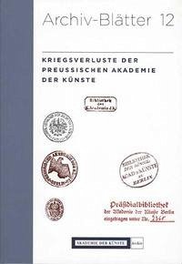 Kriegsverluste der Preussischen Akademie der Künste