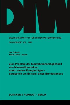 Cover Zum Problem der Substitutionsmöglichkeit von Mineralölprodukten durch andere Energieträger -