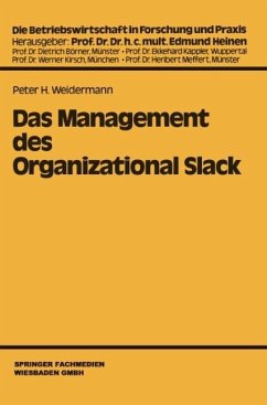 Das Management des Organizational Slack - Weidermann, Peter H.