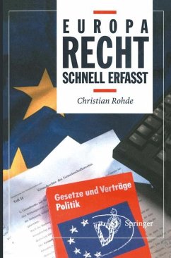 Europarecht: Schnell erfaßt (Recht - schnell erfasst) - Rohde, Christian