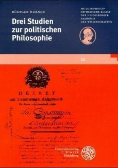 Cover Drei Studien zur Politischen Philosophie
