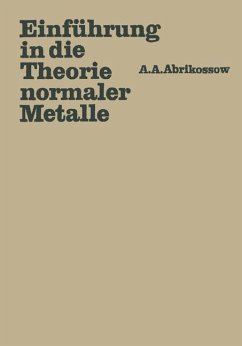 Einführung in die Theorie normaler Metalle - Abrikossow, Aleksej A.