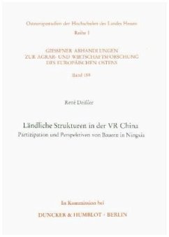 Ländliche Strukturen in der VR China. - Deißler, René