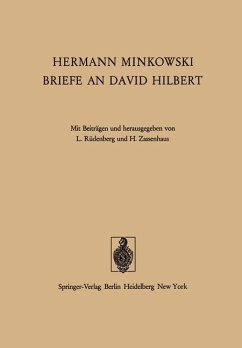 Hermann Minkowski Briefe an David Hilbert - Minkowski, H.