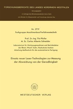 Cover Einsatz neuer Laser-Technologien zur Messung der Abweichung von der Geradlinigkeit
