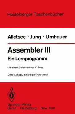 Assembler III: Ein Lernprogramm (Heidelberger Taschenbücher, 142, Band 142) - Horst Jung, Rainer Alletsee