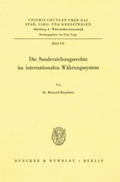 Cover Die Sonderziehungsrechte im internationalen Währungssystem.