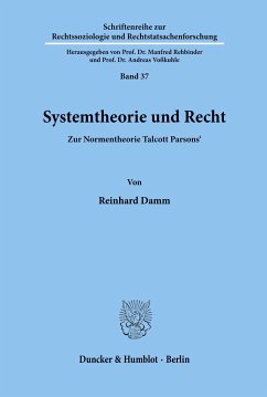 Systemtheorie und Recht. - Damm, Reinhard