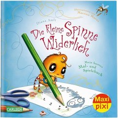 Die kleine Spinne Widerlich: Mein buntes Mal- und Spielebuch - Amft, Diana