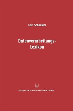 Datenverarbeitungs-Lexikon - Schneider, Carl