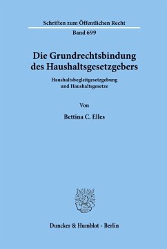 Cover Die Grundrechtsbindung des Haushaltsgesetzgebers.