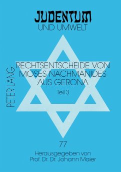 Cover Rechtsentscheide von Moses Nachmanides aus Gerona