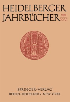 Heidelberger Jahrbücher - Schipperges, H.
