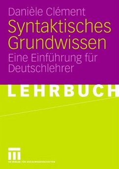 Cover Syntaktisches Grundwissen Eine Einführung für Deutschlehrer