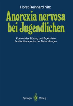 Anorexia nervosa bei Jugendlichen - Nitz, Horst-Reinhold