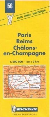 Michelin Karte Paris, Reims, Chalons-en-Champagne