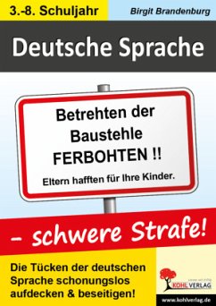 Cover Deutsche Sprache - schwere Strafe!