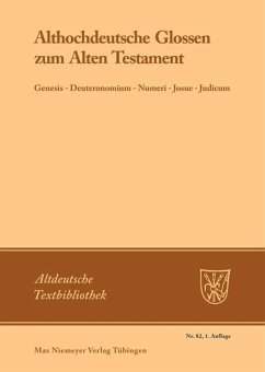 Althochdeutsche Glossen zum Alten Testament