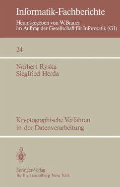 Cover Kryptographische Verfahren in der Datenverarbeitung