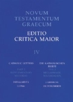 Cover Novum Testamentum Graecum. Editio Critica Maior / Die katholischen Briefe / Novum Testamentum Graecum. Editio Critica Maior BD IV / LFG 2