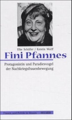 Fini Pfannes (1894-1967) - Wolff, Kerstin;Schüller, Elke