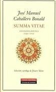 Summa vitae : antología poética (1952-2005) - Caballero Bonald, José Manuel