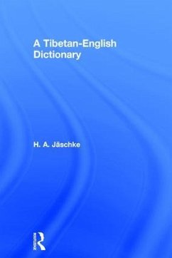 Tibetan-English Dictionary - Jaschke, H A