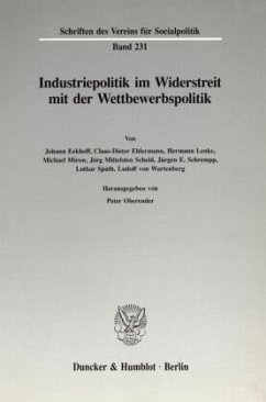 Cover Industriepolitik im Widerstreit mit der Wettbewerbspolitik.