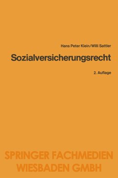 Sozialversicherungsrecht - Klein, Hans P.; Sattler, Willi