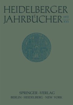 Heidelberger Jahrbücher - Schipperges, H.;Loparo, Kenneth A.