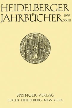 Cover Heidelberger Jahrbücher